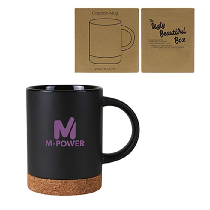 CASPIAN CERAMIC CORK MUG 400 ML. (13.5 FL. OZ.) Thumbnail