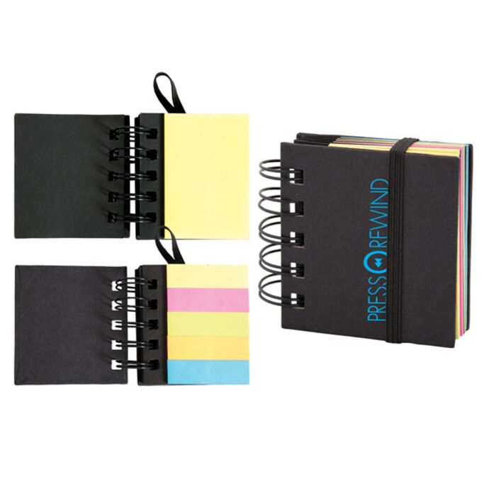 SPIRAL STICKY 250 SHEET NOTEPAD WITH NOTEFLAGS Thumbnail